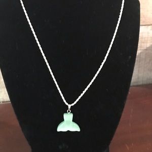 SS 925 chain w/ jade pendant